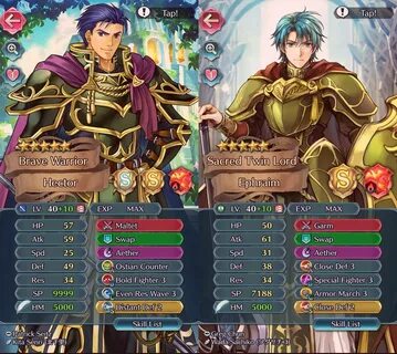 My first two 5-star exclusive +10s, Brave Hector and Brave E