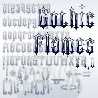 Gothic Flames Font Spooky font, Gothic fonts, Typography fon