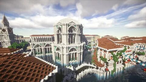 Minecraft Cinematic Roman bath house - YouTube