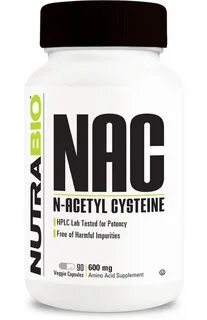 NAC (N-Acetyl-Cysteine) (600 mg) - 90 Vegetable Capsules - N