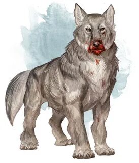 Лютоволк (Dire Wolf) Существа Инструменты мастера D&D