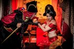Jafar Cosplay with Slave Jasmine Cosplay Aladdin by Aokiji13