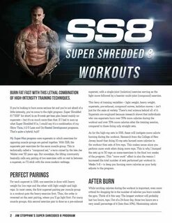 Super Shredded 8 Shred workout, Super shred, Workout program