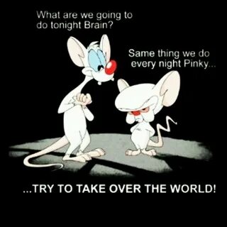 the pinky and the brain have a cunning plan ... Souris dessi