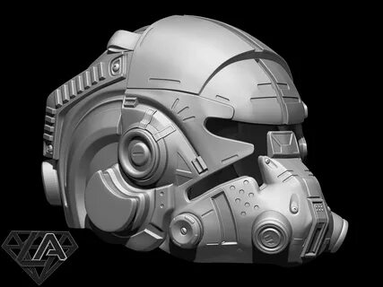 TitanFall 2 Pilot Sci Fi Helmet - Print Ready 3D Model by LA