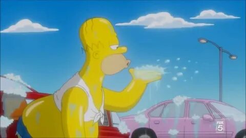 Homer Simpson & Peter Griffin Sexy Gay Car Wash - YouTube