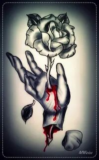 35 Tatuagens Macabras Flash tattoo, Rose hand tattoo, Circle