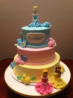 Disney Princess Tiered Cake - CakeCentral.com