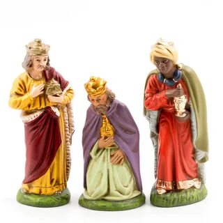 Three Magi, to 4.5 in. figures - German nativity figure MARO
