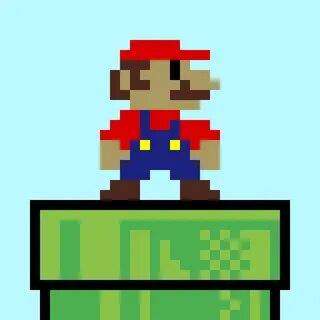 Pixilart - Mario 8-Bit Pixel Art by Pattison
