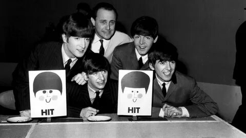 David Jacobs pictured with The Beatles - ITV News