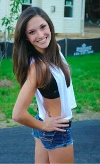 Jan 1, 2015 - Teen ready for some fun, sexy cutoffs, black top, and summer ...