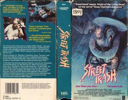 Street Trash VHS Cover Street trash, Vhs, Vhs box