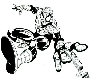 Spiderman Line Surfer Decaire Jerry Clipartmag Sketch Colori