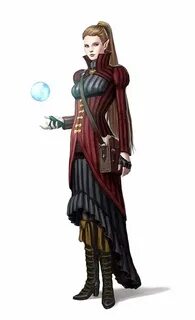 Female Elf scholar librarian Wizard - Pathfinder PFRPG DND D