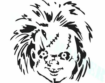 Chucky Stencil Stencils Silhouette 150mm Cameo Cutting Sketc
