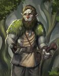 Thicket the Firbolg Druid Character art, Dungeons and dragon