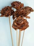 Cedar rose pick 25 pack Natural cedar picks for bouquets and