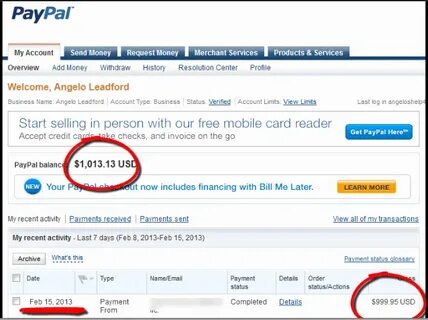 Fake PayPal Receipt Fake bank account generator for paypal -