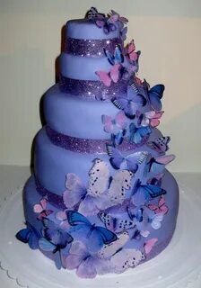 Img 4458Jpg Purple butterfly cake, Wedding cakes with flower