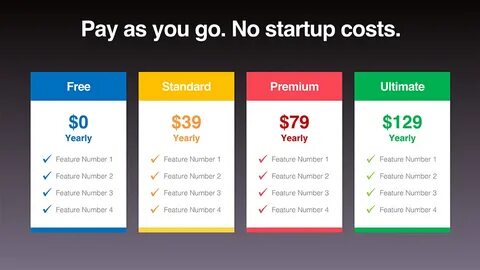 Download Pricing Table Templates PresoMakeover