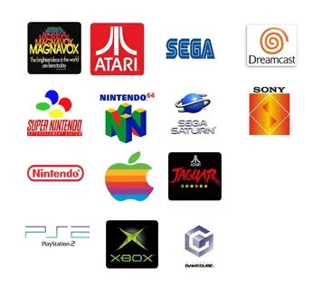 A collection of game tiles and company logos for use on my info graph. 