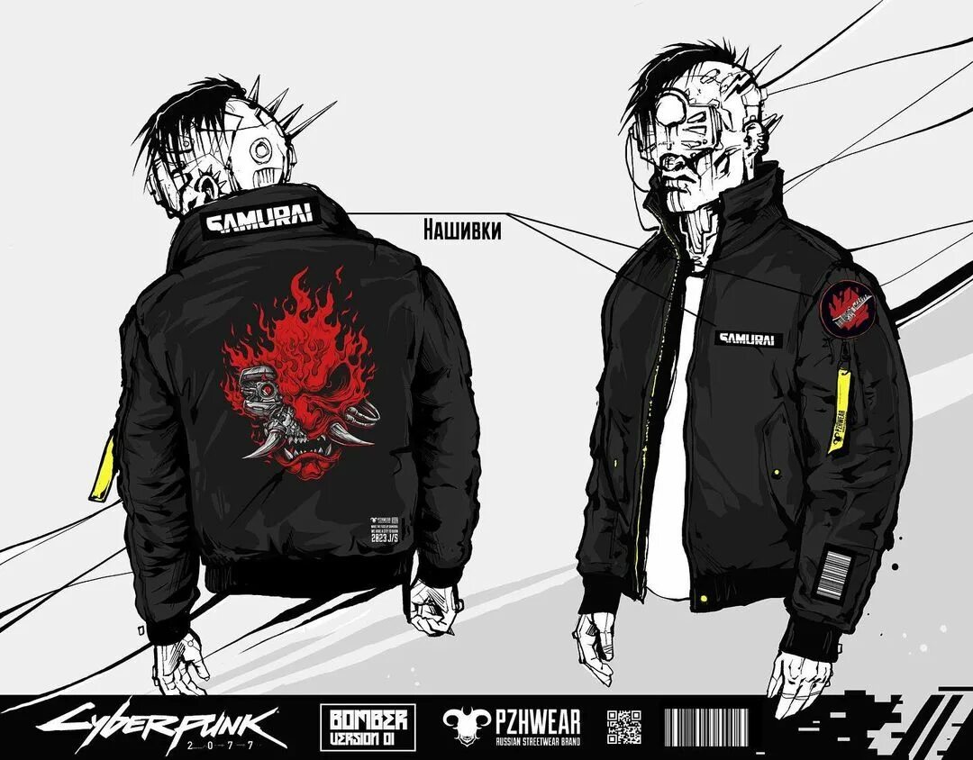 Pzhwear samurai cyberpunk