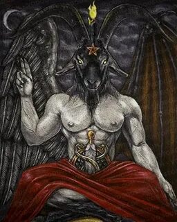 Baphomet Print : The Vodou Store Satanic art, Dark fantasy a