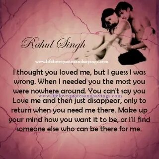 Sad Quotes : I Thought You Loved Me But I Was Wrong - Quotes