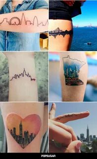 32 Skyline-Tattoos, die beweisen: Zuhause ist, wo dein Tatto
