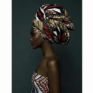 Hair wraps African beauty, Black magic woman, African head w