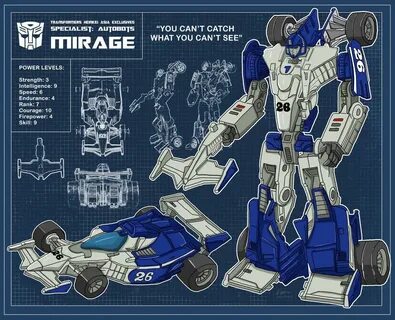 Blueprint Mirage Henkei Classic Specialist Autobot by archaz