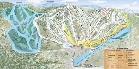 Схема трасс / маршрутов в Ragged Mountain Resort