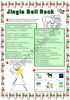 Jingle Bell Rock Song - ESL worksheet by pat_trixa