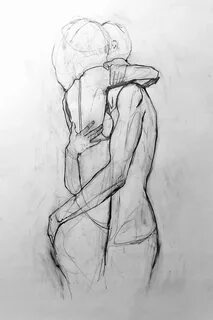 Sketches Of Couples Hugging at PaintingValley.com Explore co