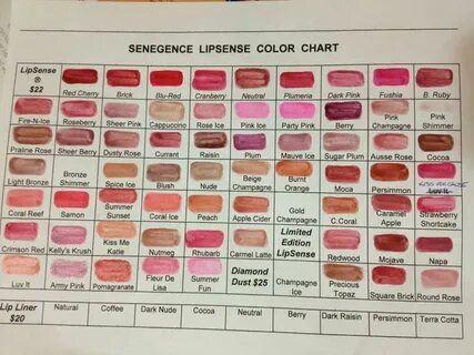 Lipsense color chart! Lipsense colors chart, Lipsense lip co