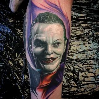Jack Nicholson #Joker Tattoo by Max Pniewski . Tatuagem de d