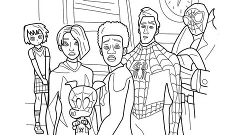 Miles Morales coloring pages. Free printable coloring pages