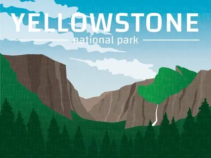 Library of yellowstone mountain banner royalty free download