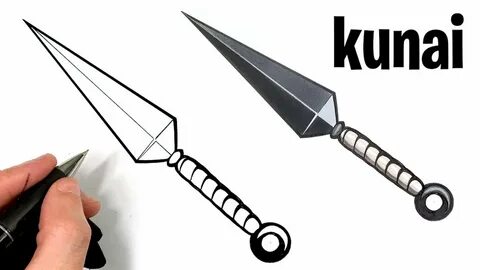 HOW TO DRAW KUNAI FROM NARUTO - YouTube
