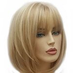 HAIRJOY женский короткий прямой синтетический парик блонд ко