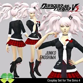 P - Requested) The Sims 4 - Danganronpa Junko Enoshima Cospl