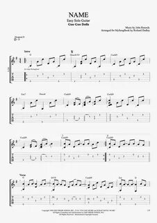 Name by Goo Goo Dolls - Easy Solo Guitar Guitar Pro Tab mySo