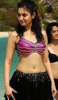 Tamanna Wallpapers Tamanna Hot Navel Show Photos In Beach.