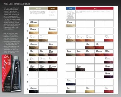 Wella color tango Shade Chart. Wella color, Wella hair color