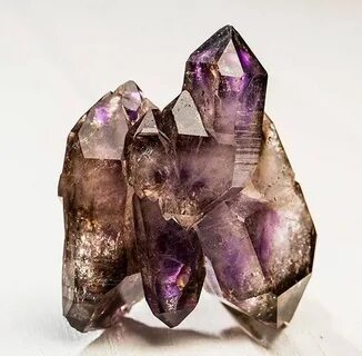 #Elestial Smoky #Amethyst crystals from Brandberg, Namibia 😍