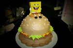 Spongebob Krabby Patty Ice cream cake Ice cream cake, Cream 