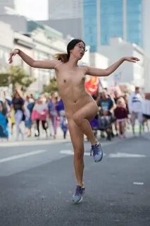 Asian women running nude