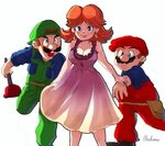 Movie Style Mario, Luigi and Daisy by Nm Qi Super Mario Know
