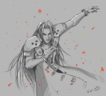 Sephiroth Sephiroth, Fan art, Drawing games